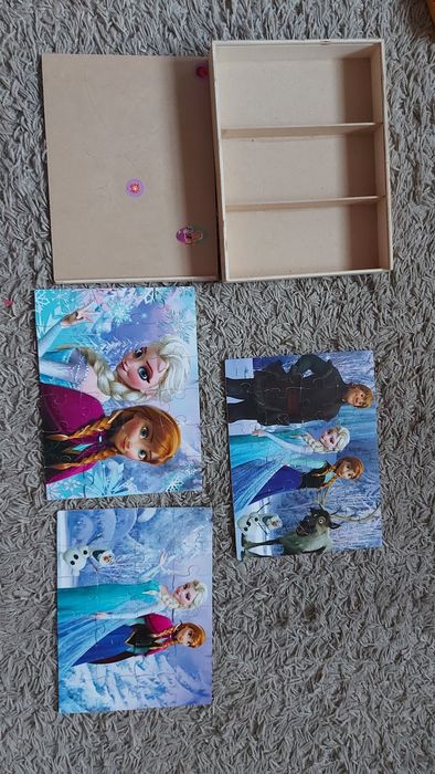 Drewniane puzzle Kraina lodu, Frozen, Disney