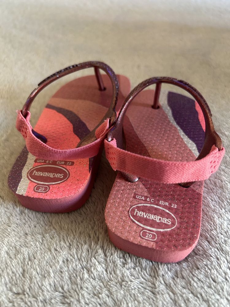 Różowe sandały japonki Havaianas 20