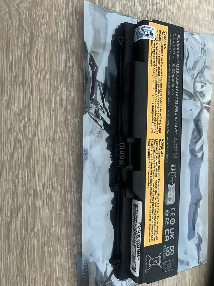Nowa bateria do Lenovo: IBM