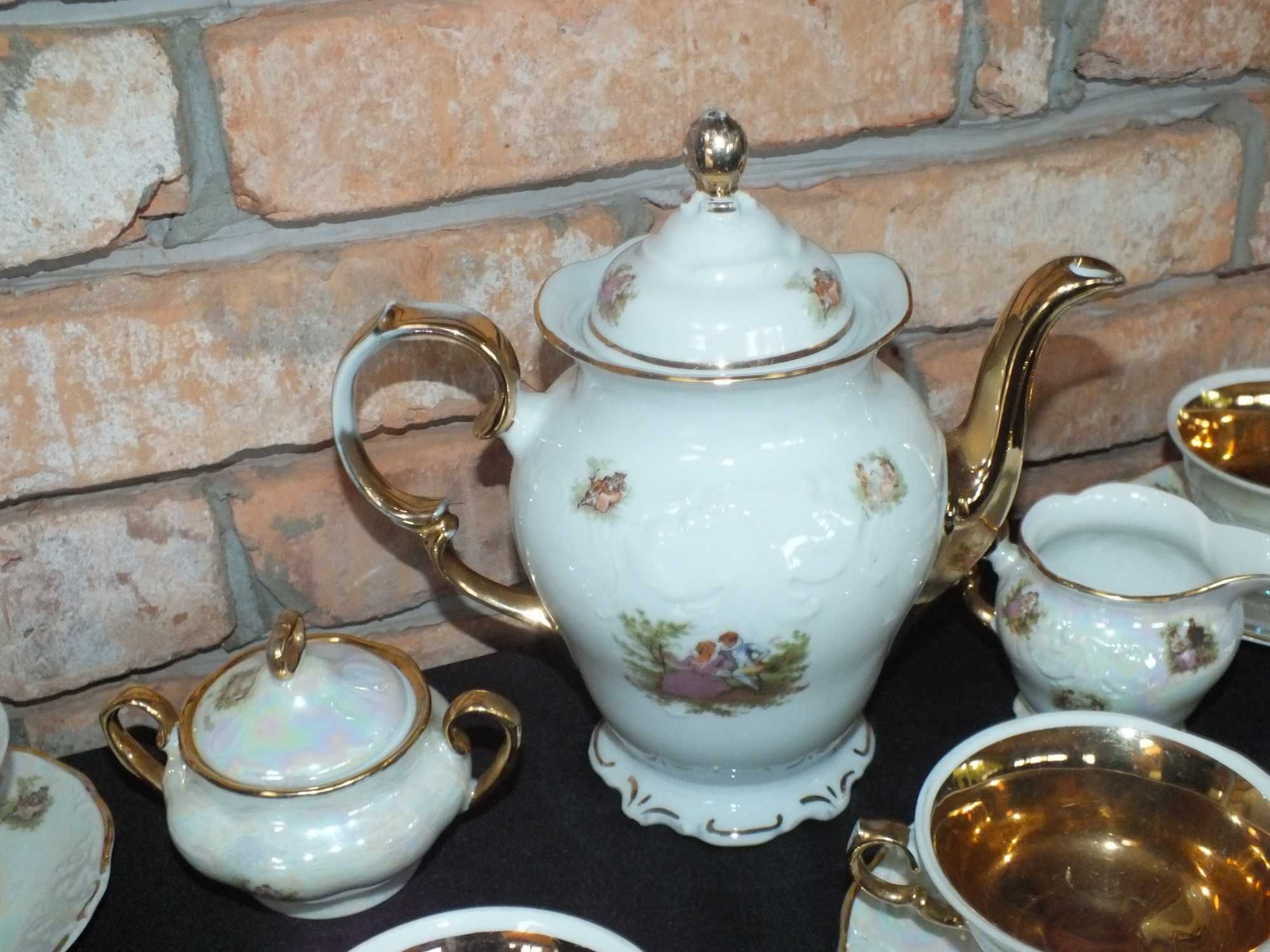Serwis kawa herbata  fason fryderyka Wałbrzych porcelana PRL ba120401