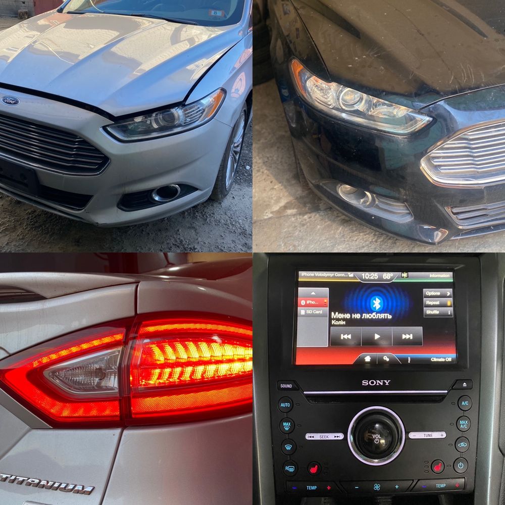 Разборка Ford fusion капот крыло фара панель дверь крышка багажника