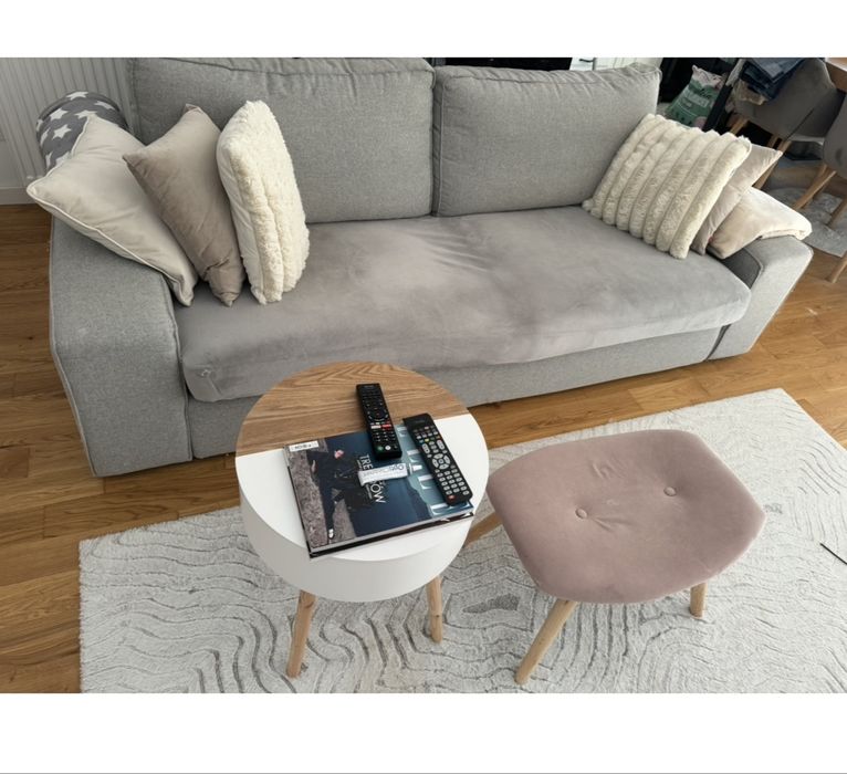 Sofa 3-osobowa, kolor szaro-beżowy