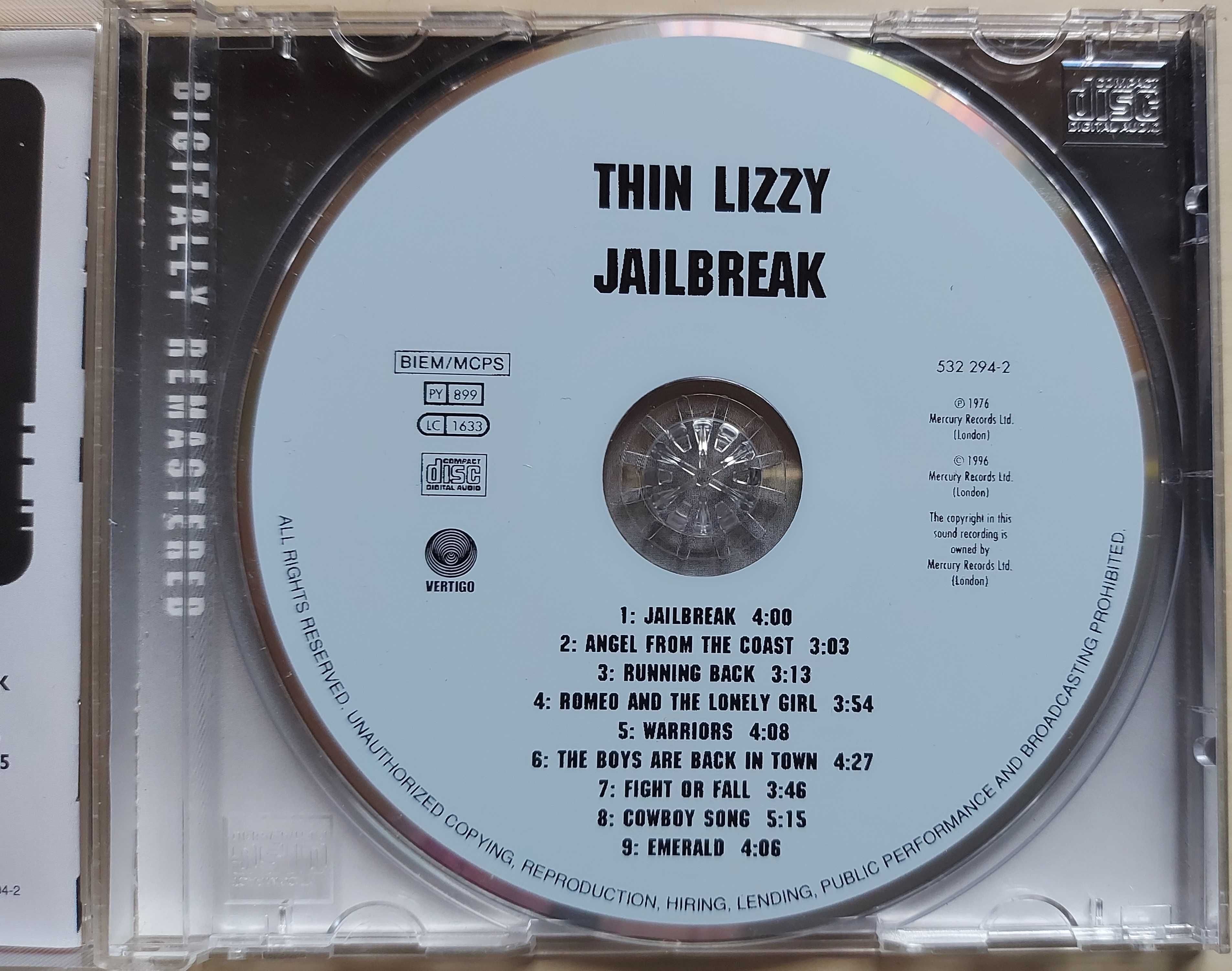 Thin Lizzy Live and dangerous w idealnym stanie - w planie Jailbreak