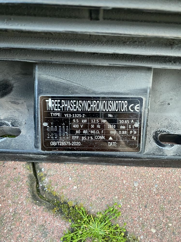 Pompa 3090 3 tlokowa do kompresora z silnikiem 9,5 kw