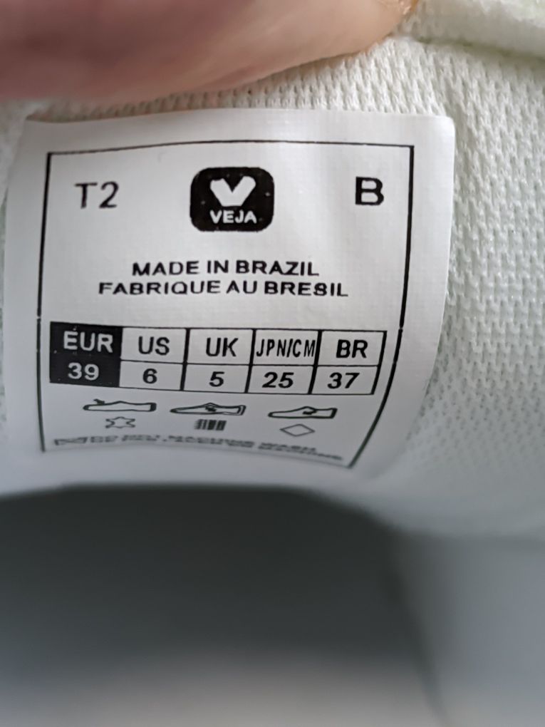 Оригинал Кеды женские Veja Campo White р-р 38-38,5