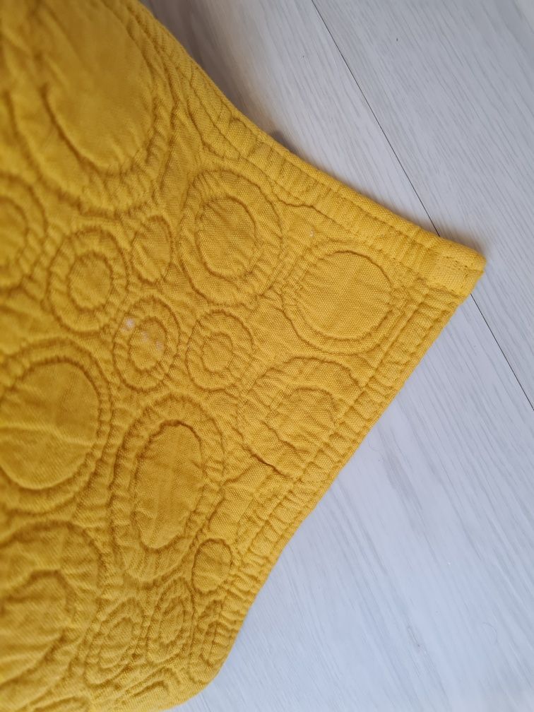 Colcha / Manta amarela 100%algodão