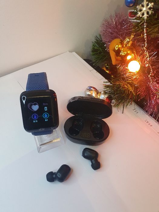 Zestaw słuchawki plus zegarek Smart watch