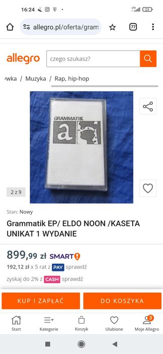 GRAMMATIK EP kaseta unikat 1 wydanie