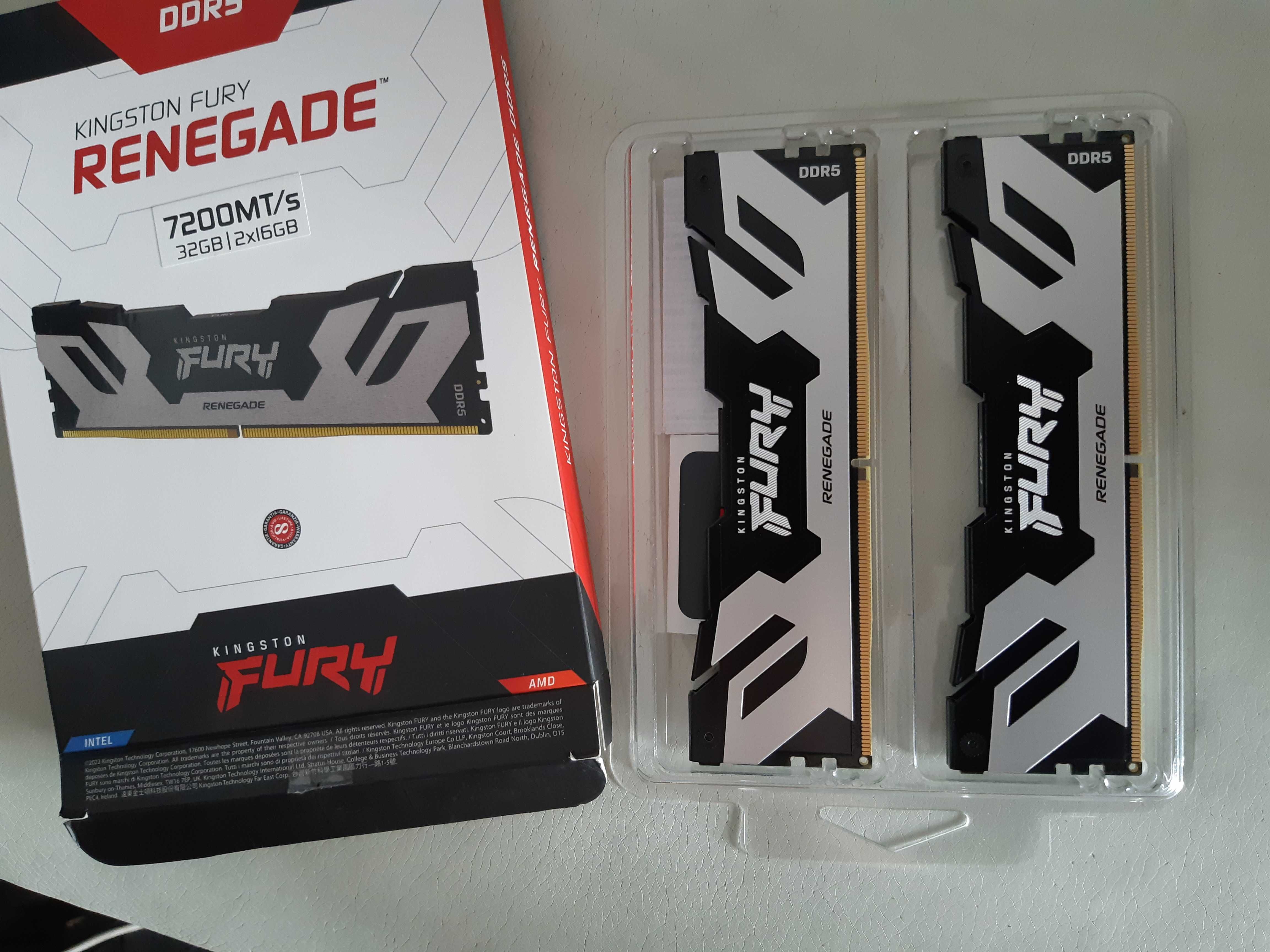 Pamięć RAM Kingston FURY Renegade 32GB 2x16GB DDR5 7200MHz