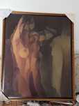 Maria Alcina extraordinária GRANDe  tela quadro oleo nu