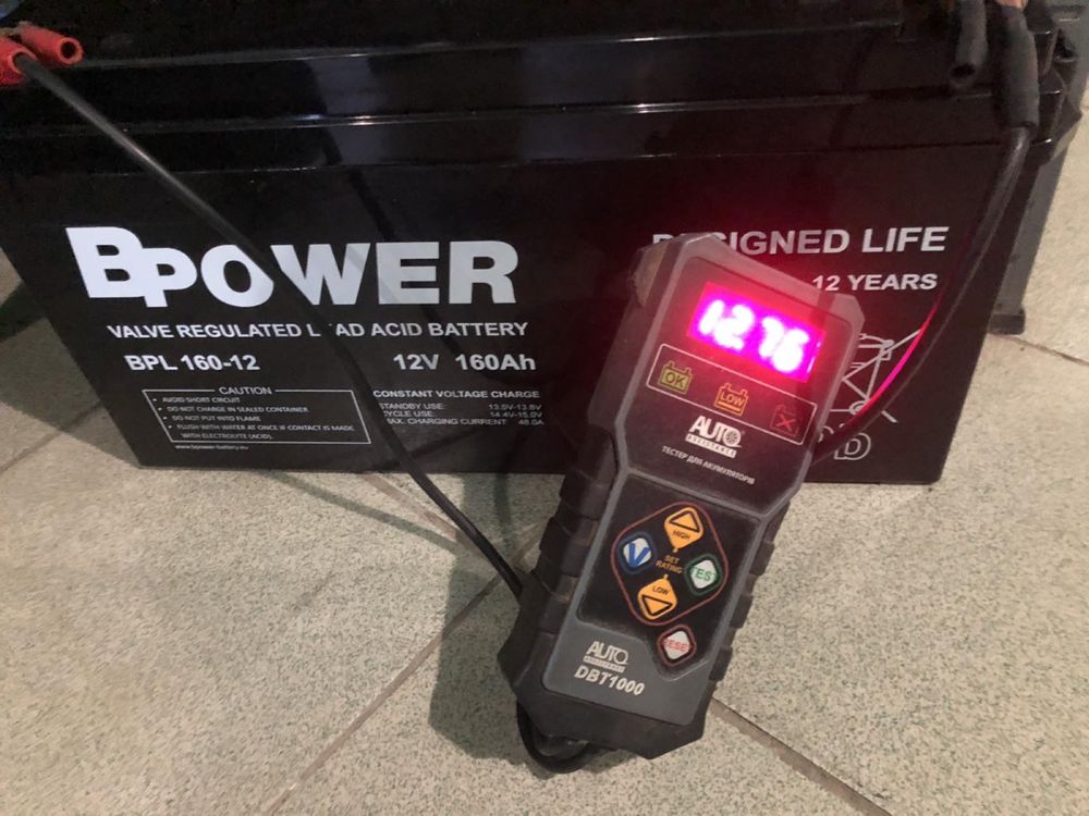 Продам AGM Акумулятор Bрower 12v160AH тяговий