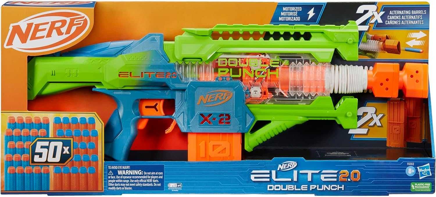 Бластер Нерф Двойной удар NERF Elite 2.0 Double punch, Hasbro