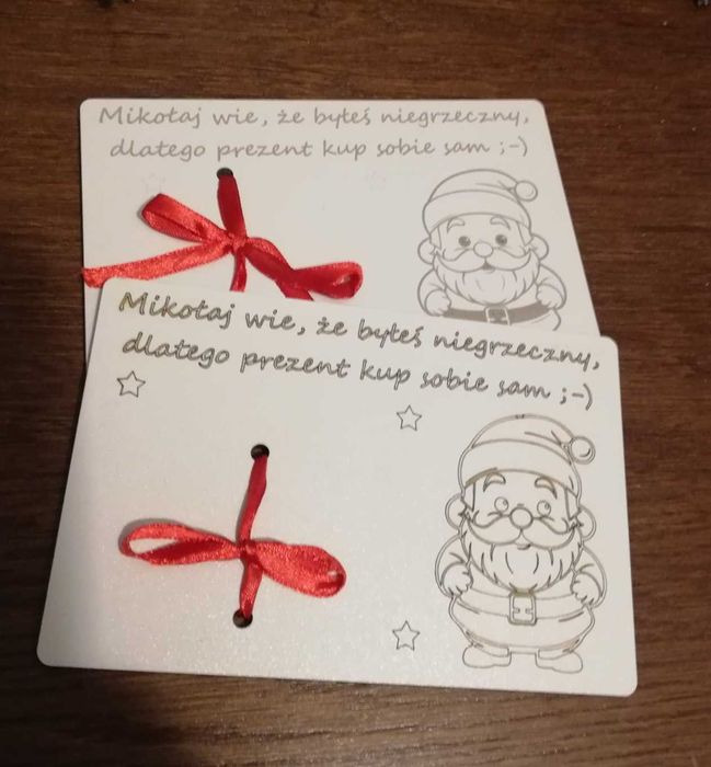 Dwa bony prezentowe MIKOŁAJKI