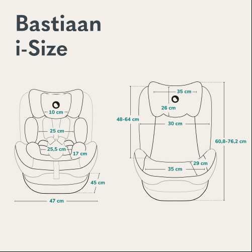 Fotelik Samochodowy Lionelo Bastiaan i-Size Navy Blue 0-36 kg Isofix