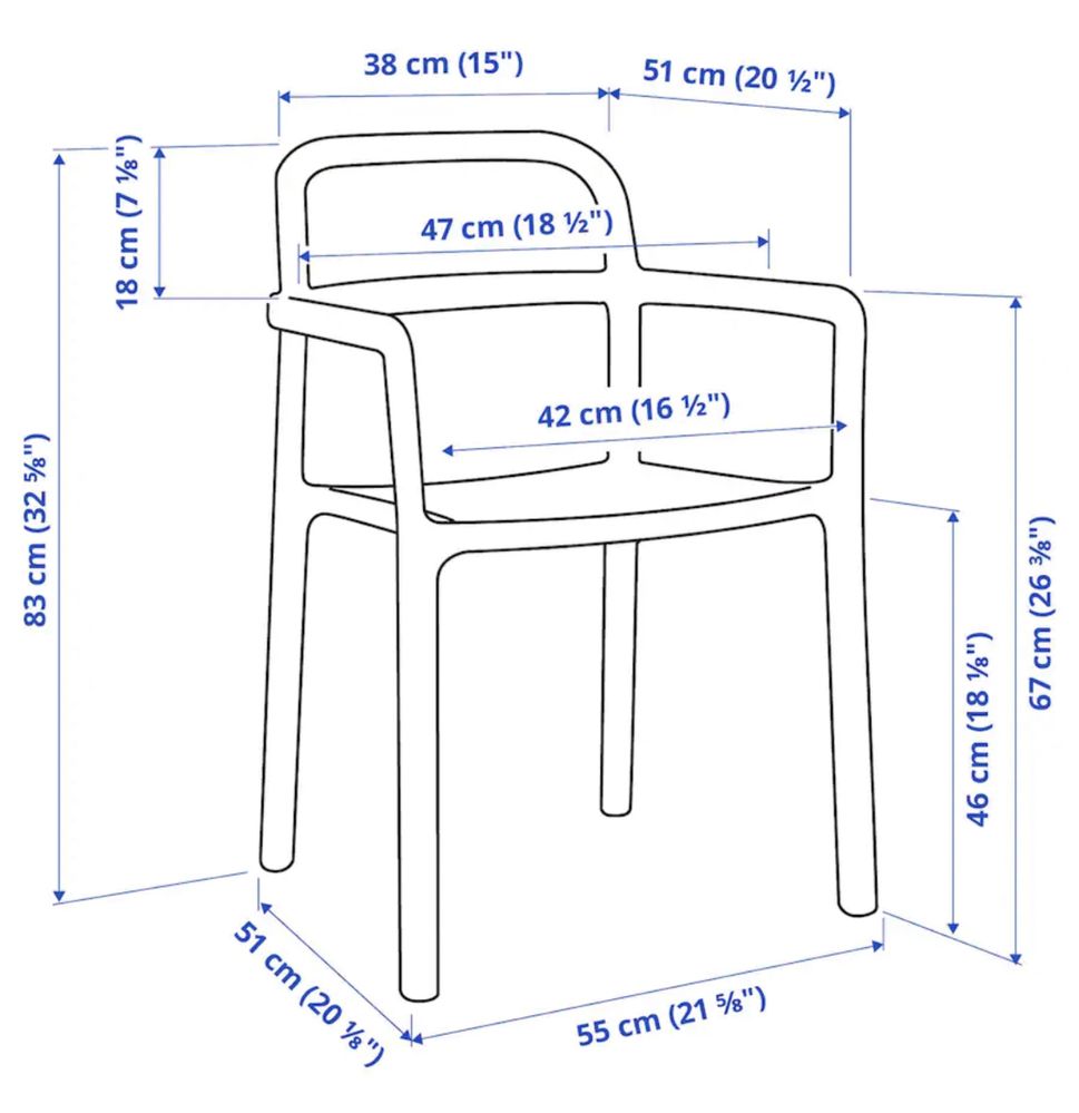 Cadeira design polipropileno reforçado