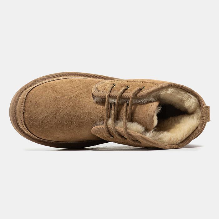 Унисекс зимние Ugg Neumel кожаные угги мен ньюмел зимові уггі чорні