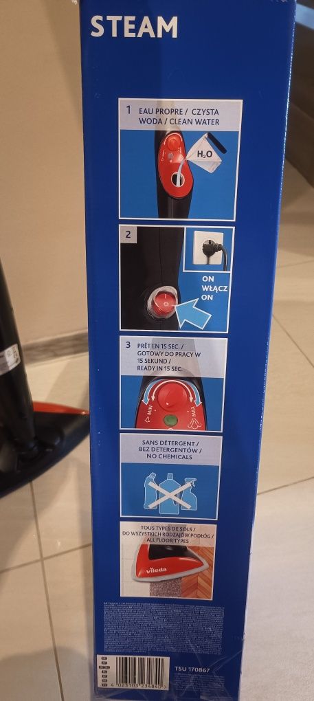 Mop parowy Vileda do podłogi