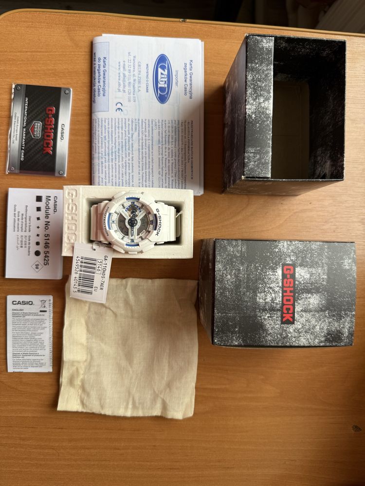Gwarancja 6 lat paragon Nowy Casio G-shock GA 110 HDS
