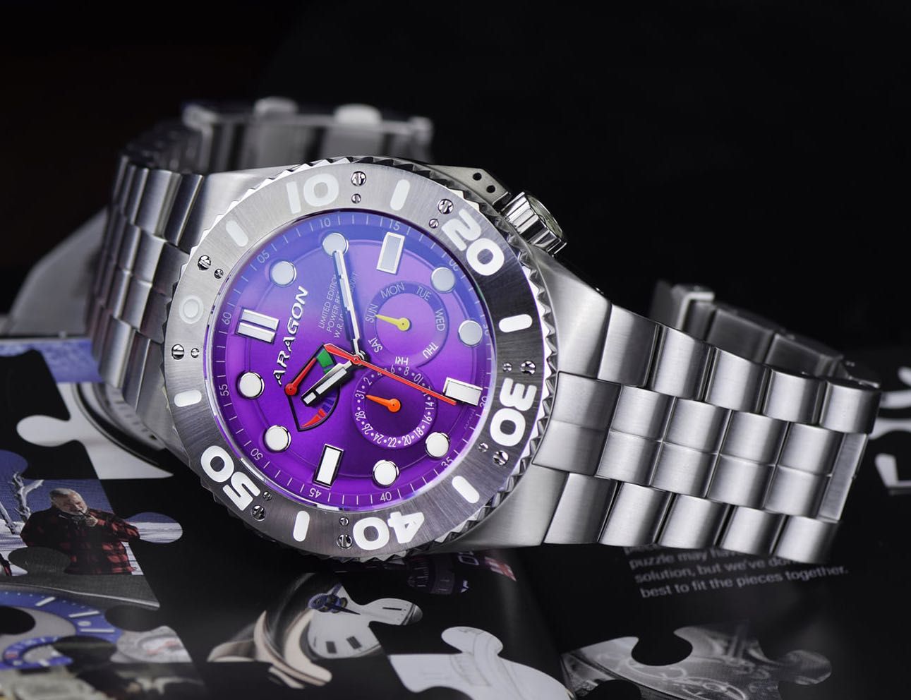 ARAGON Enforcer NE20 Power Reserve Lim. Ed. 50 mm. 1000 MT. Automatic