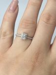 Кольцо с бриллиантами 0.59ct принцесса золото 585