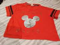 T-shirt dziewczęcy Mickey Mouse