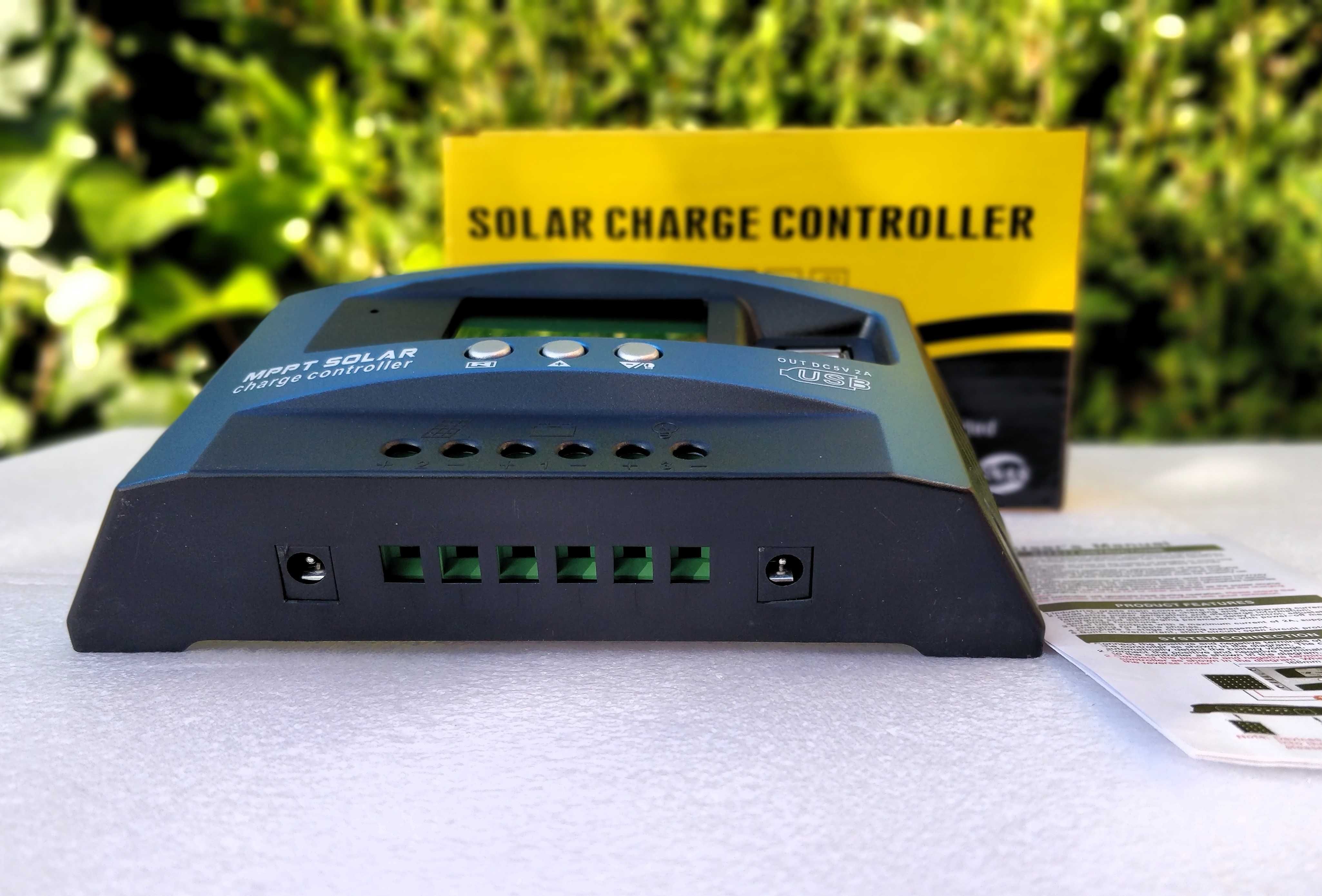Controlador de Carga Solar MPPT C/LCD de 100A  * 12V / 24V