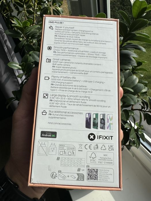 Tekrf HMD Pulse+ 4 GB / 128 GB 4G (LTE) Pomarańczowy Apricot Crush