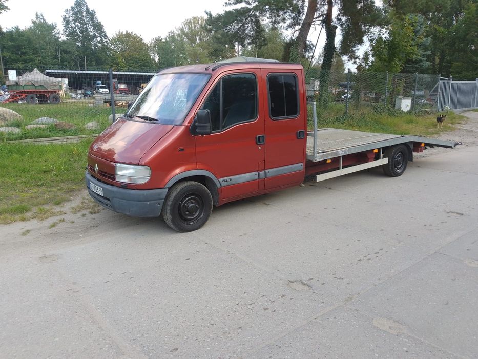 Praktyczna laweta Renault Master dubel kabina, 2,8DTi, super cena!!!
