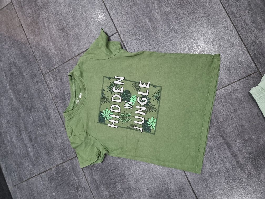 Komplet krótkie spodenki i koszulka 98 104 zielony