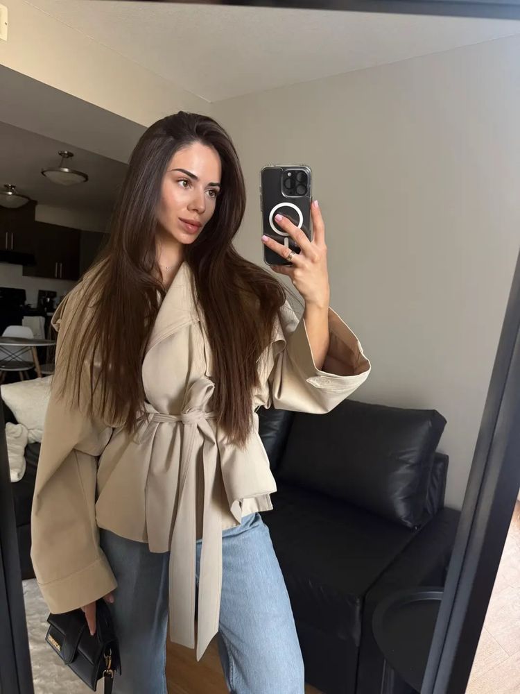 Тренч із паском Zara  бестселер