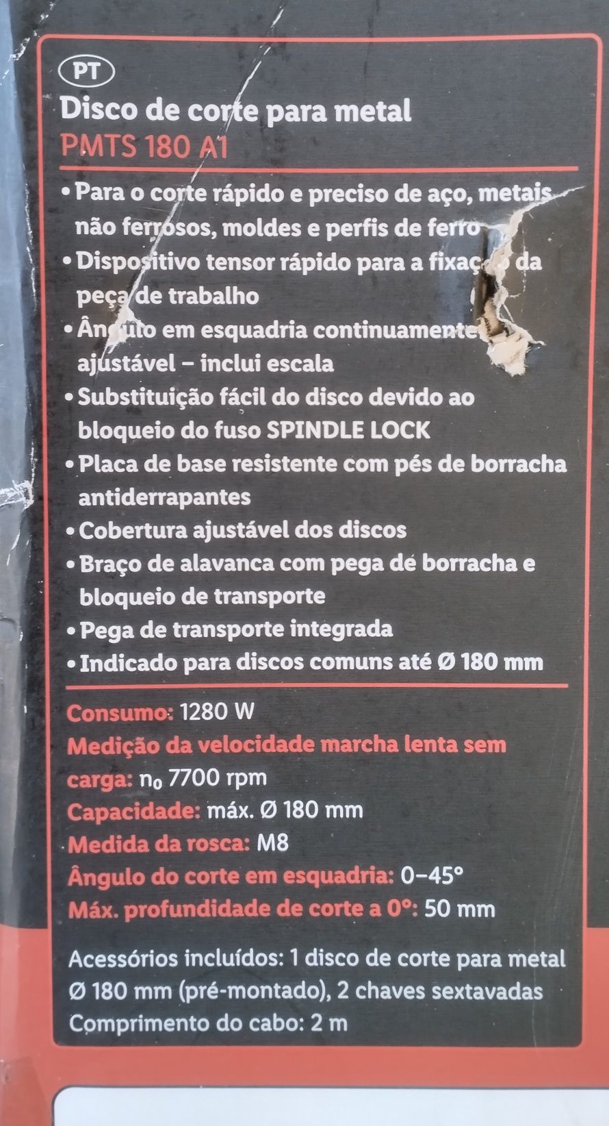 Serra de cortar metal Parkside
