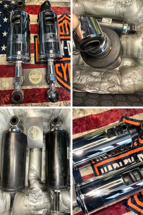 Задні амортизатори Harley Softail 2000-2017, оригінал та тюнінг