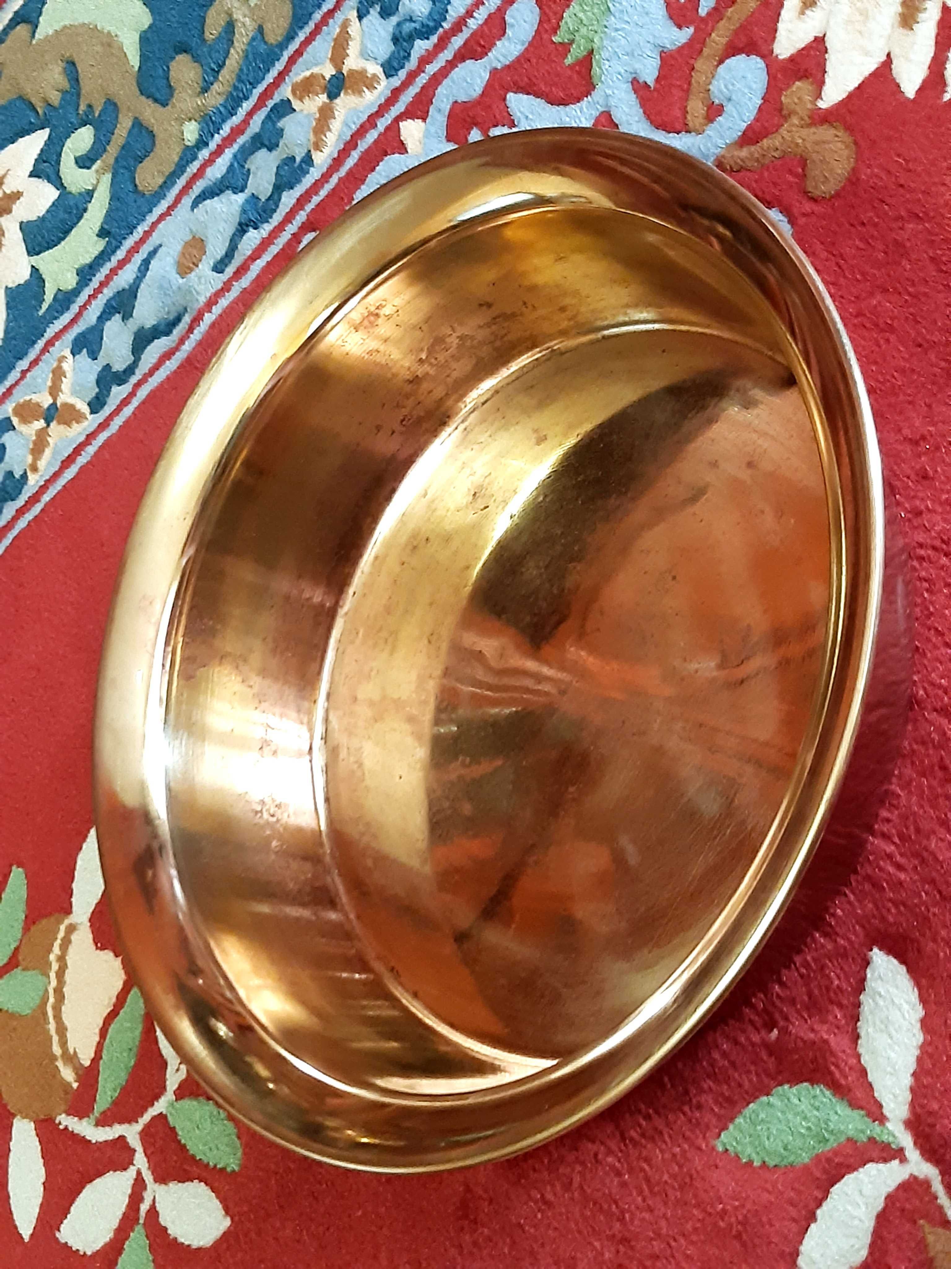 4.5 л Миска латунь, клеймо глухарь, старинный таз ссср, цена 4 р. 70 к