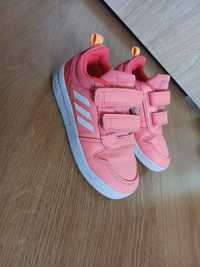 Adidasy buty sportowe Adidas na rzepy neonowe rozmiar 26