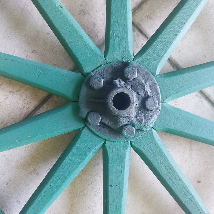 Drewniane koła od wozu drabianistego średnica 46cm