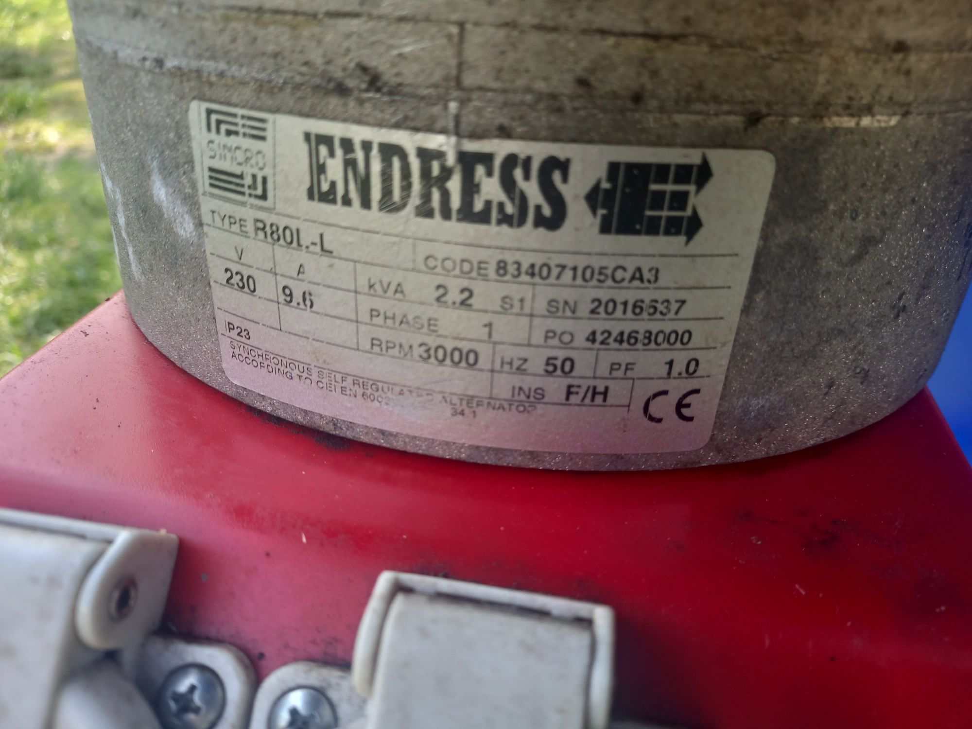 Agregat prądotwórczy enderss 2,2kva