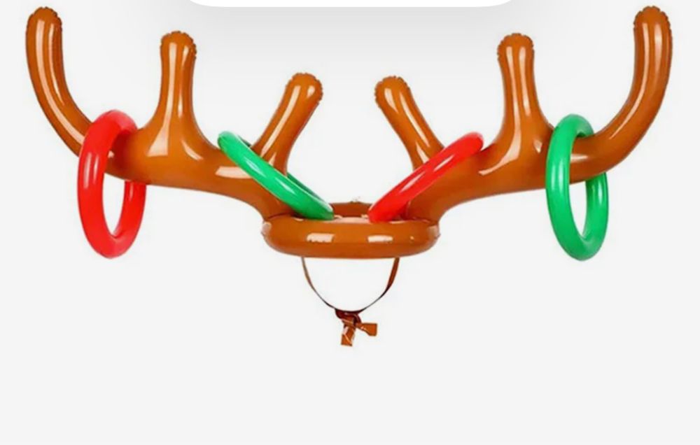 Rogi renifera nadmuchiwane i kółka -prezent!