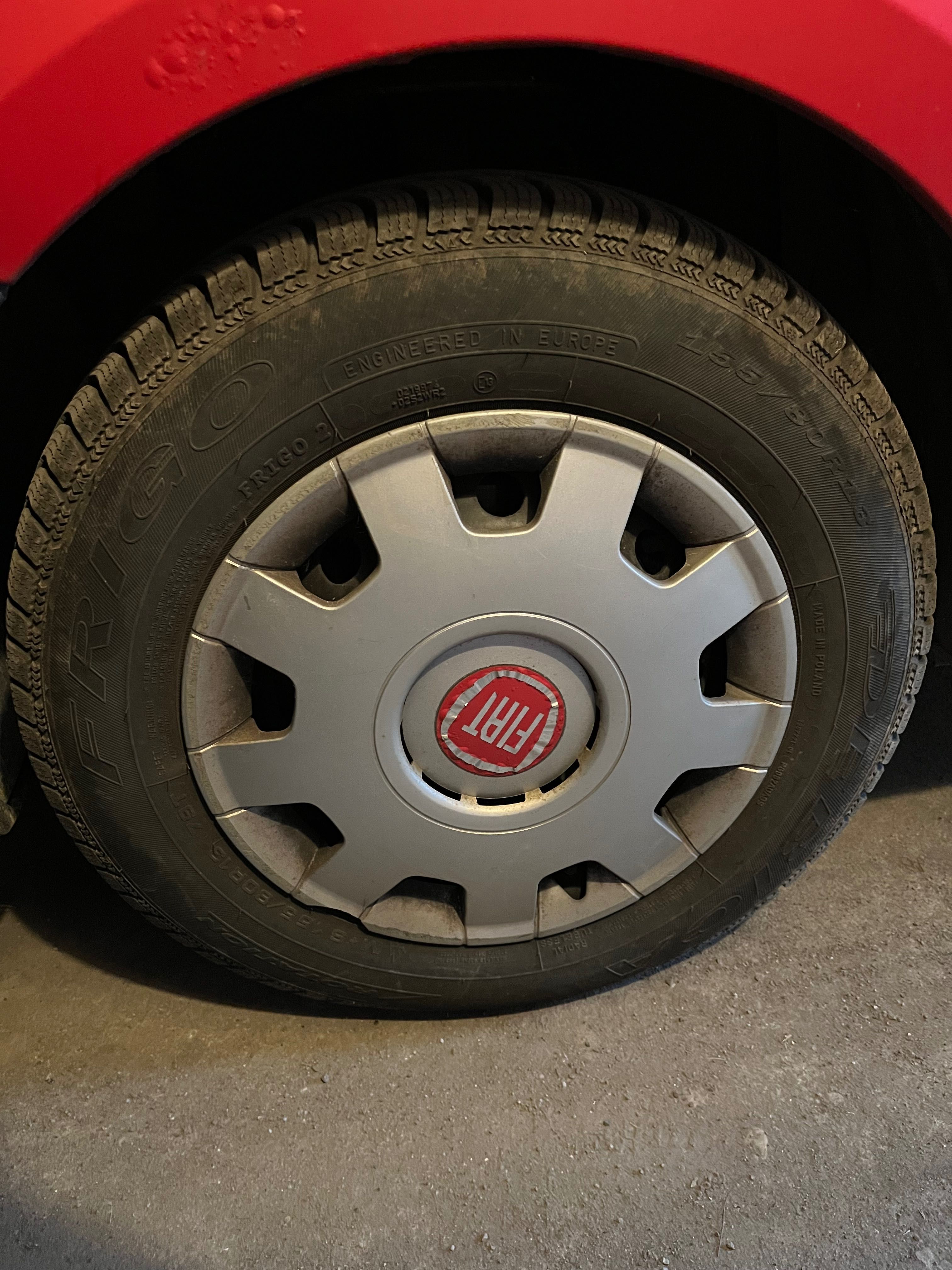 Fiat Panda 4 opony zimowe (155/80 R13) z felgami stalowymi