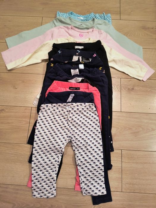 Komplet ubranek dziewczęcych 11 szt., r. 92