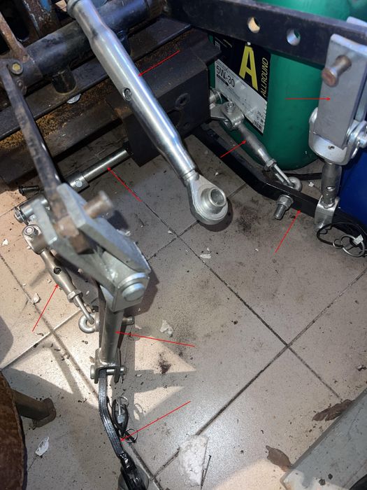 Задня навіска до мінітрактора трьохточкова