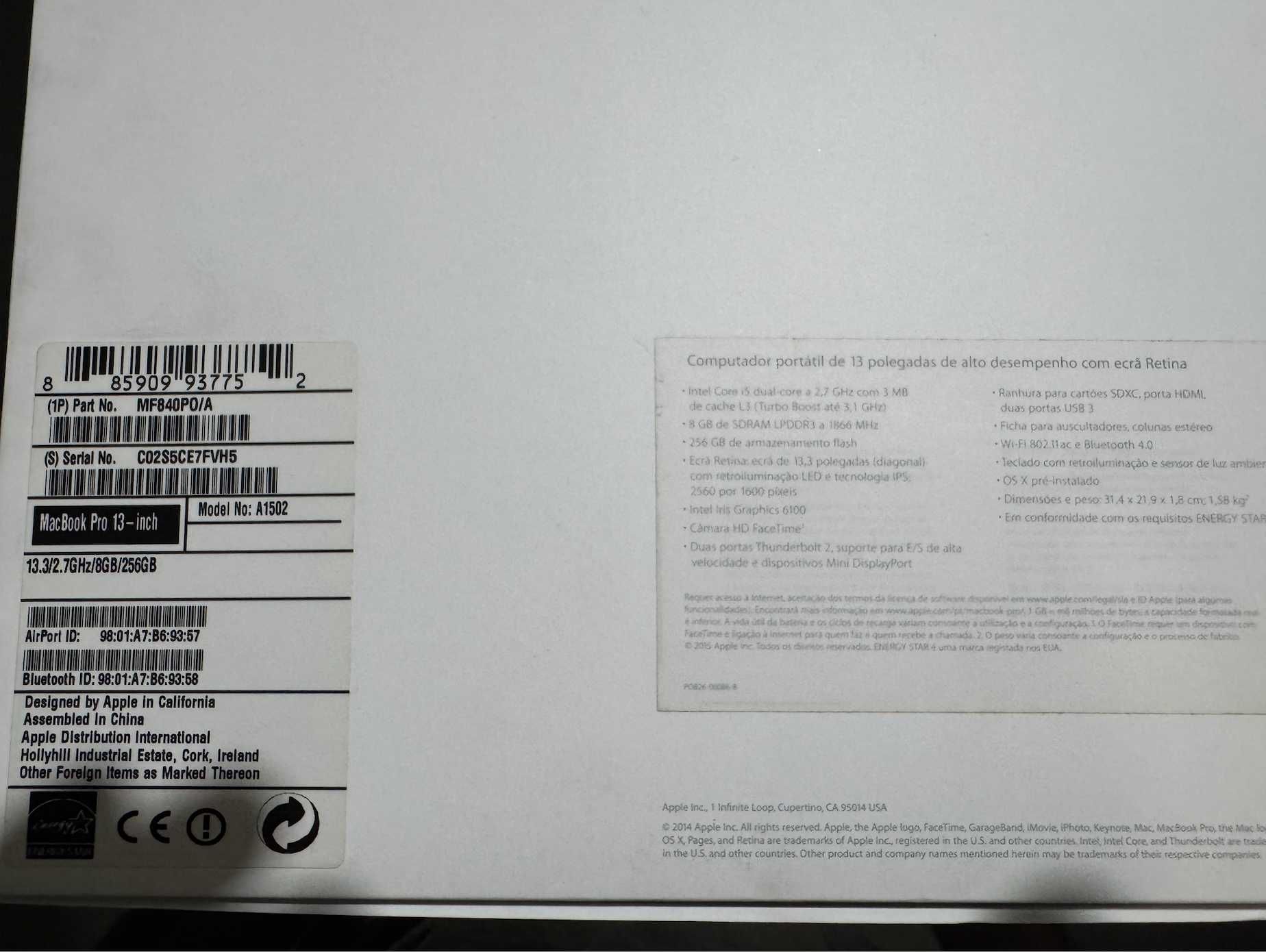 MacBook Pro 13 - inch 2015