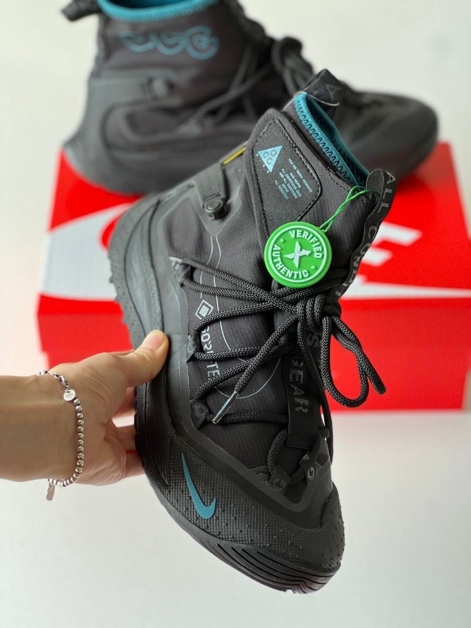 Nowy buty Nike ACG Terra Antarktik Black\Blue Gore Tex
