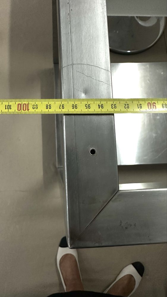 Bancada em inox.