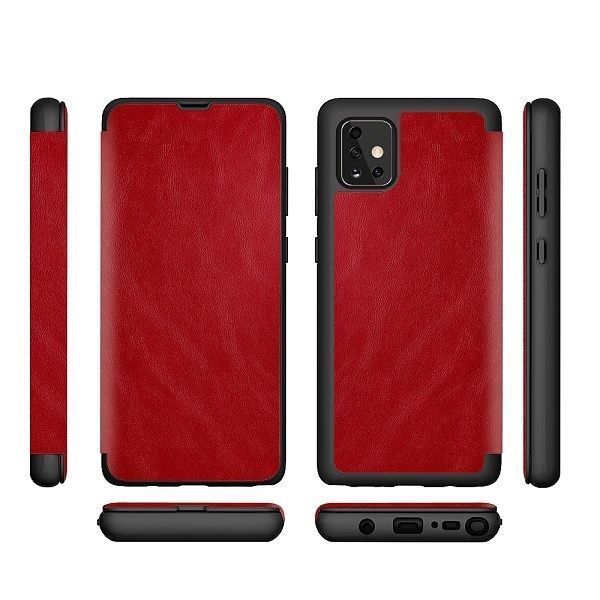 Beline Etui Leather Book Samsung S21 Czerwony/Red