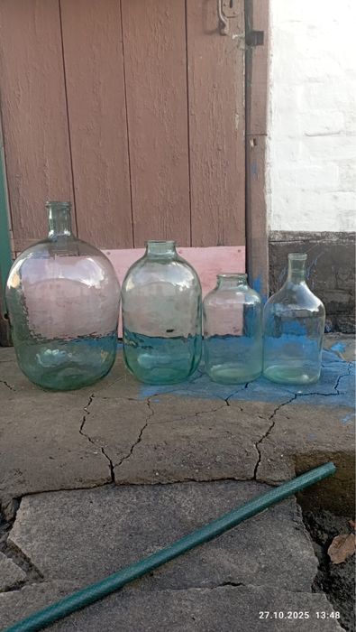 Бутлі з скла 20 ,10,5 літрів