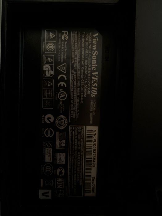 Монитор 50-60HZ