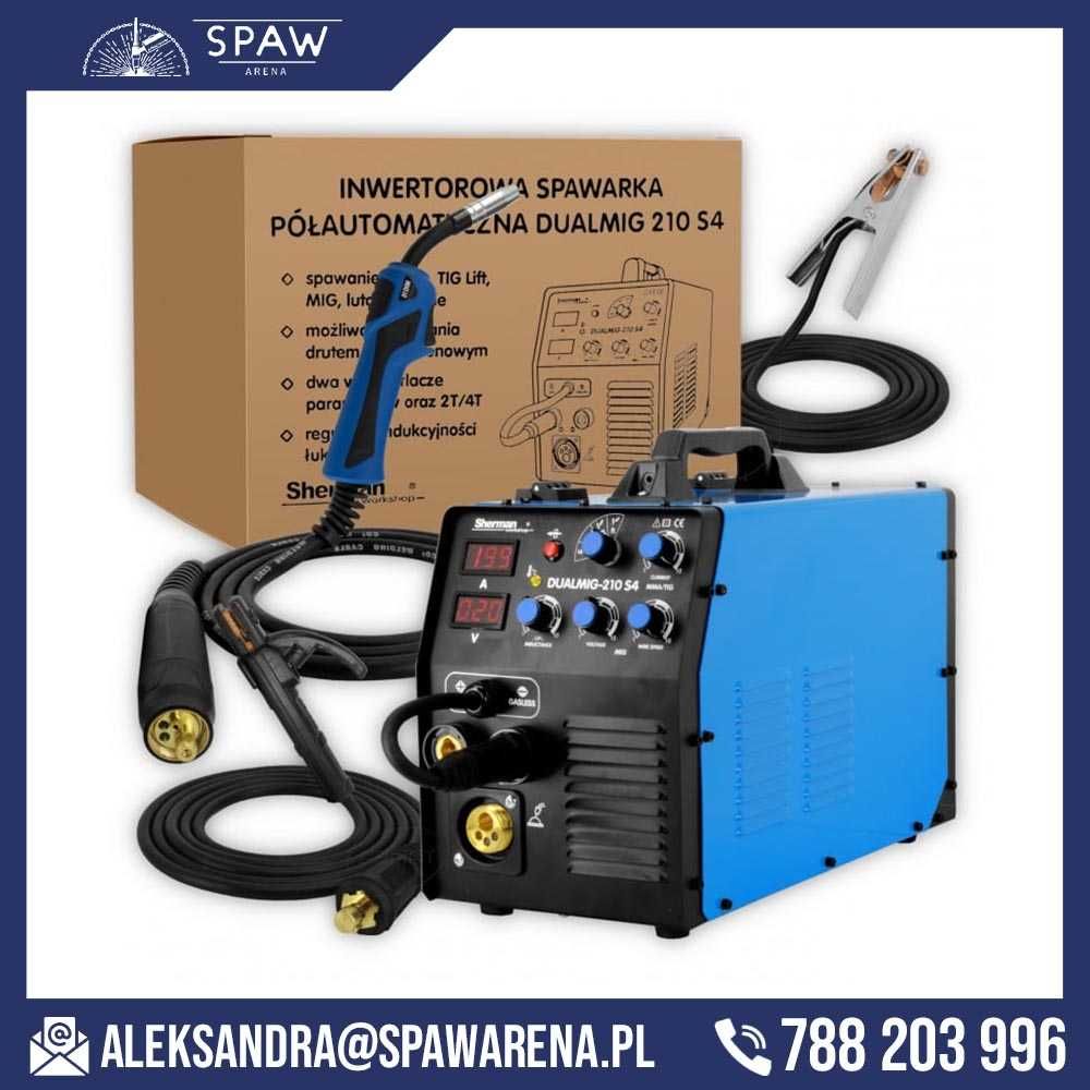 Sherman Spawarka inwertorowa migomat DualMIG 210 S4 LUTOSPAWANIE