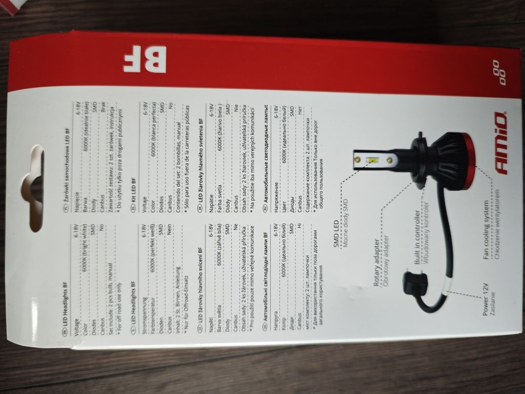 Żarówki samochodowe LED 24V i 12V różne rodzaje