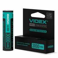 Аккумулятор Videx литий-ионный 18650-P (защита) 3000mAh color box АКБ