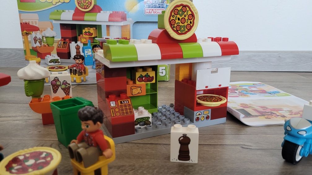 Lego kompletny pizzeria zestaw 10834 duplo karton